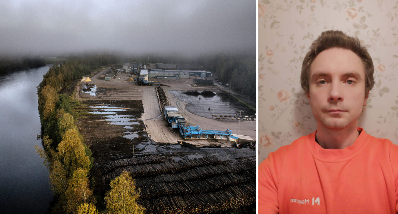 ”Det är helt enkelt för blött i skog och i vägsystem”, säger Jan Filipsson från Moelven. Foto: David Lundmark & Privat