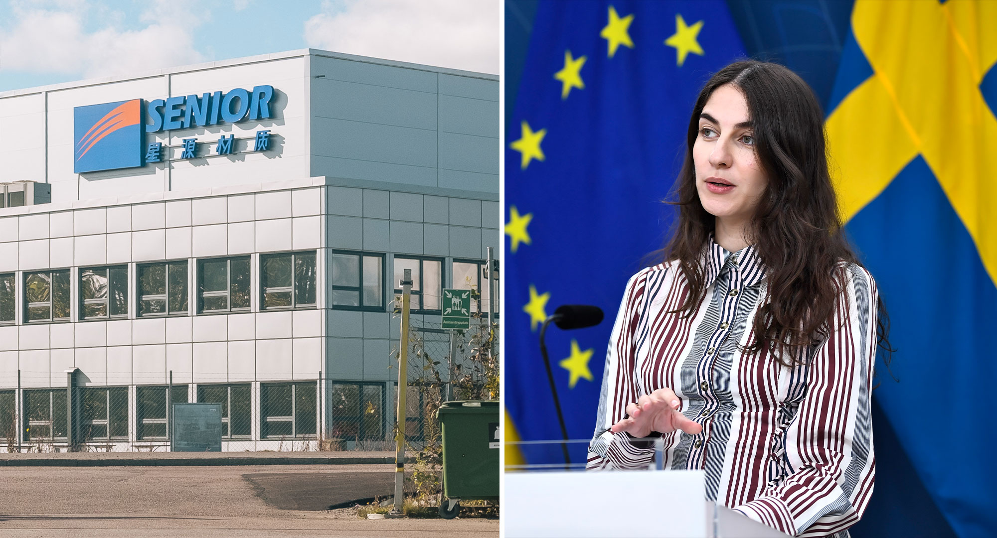 Romina Pourmokhtari, klimat- och miljöminister, säger att regeringen tagit del av Eskilstunabornas oro. Foto: Hampus Lundin & TT