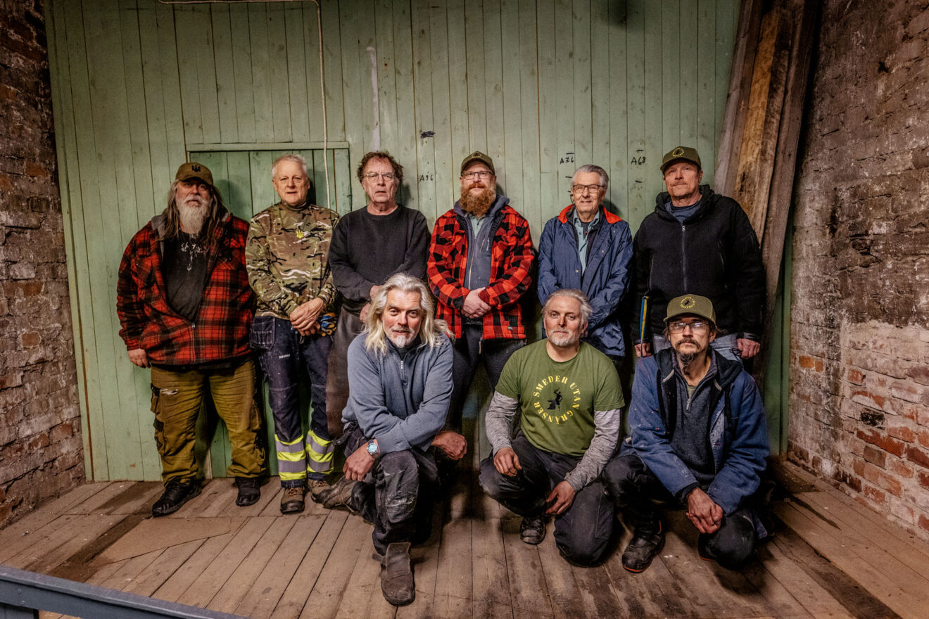 Övre raden: Sebastian Jonsson, Johan Egelius, Ulf Härdner, Erik Ärlebäck ,Torbjörn Gaxum, Ulf Westerlund. Nedre raden: Pablo von Eckardstein, Michael Maasing, och Robert Björk. Foto: David Lundmark