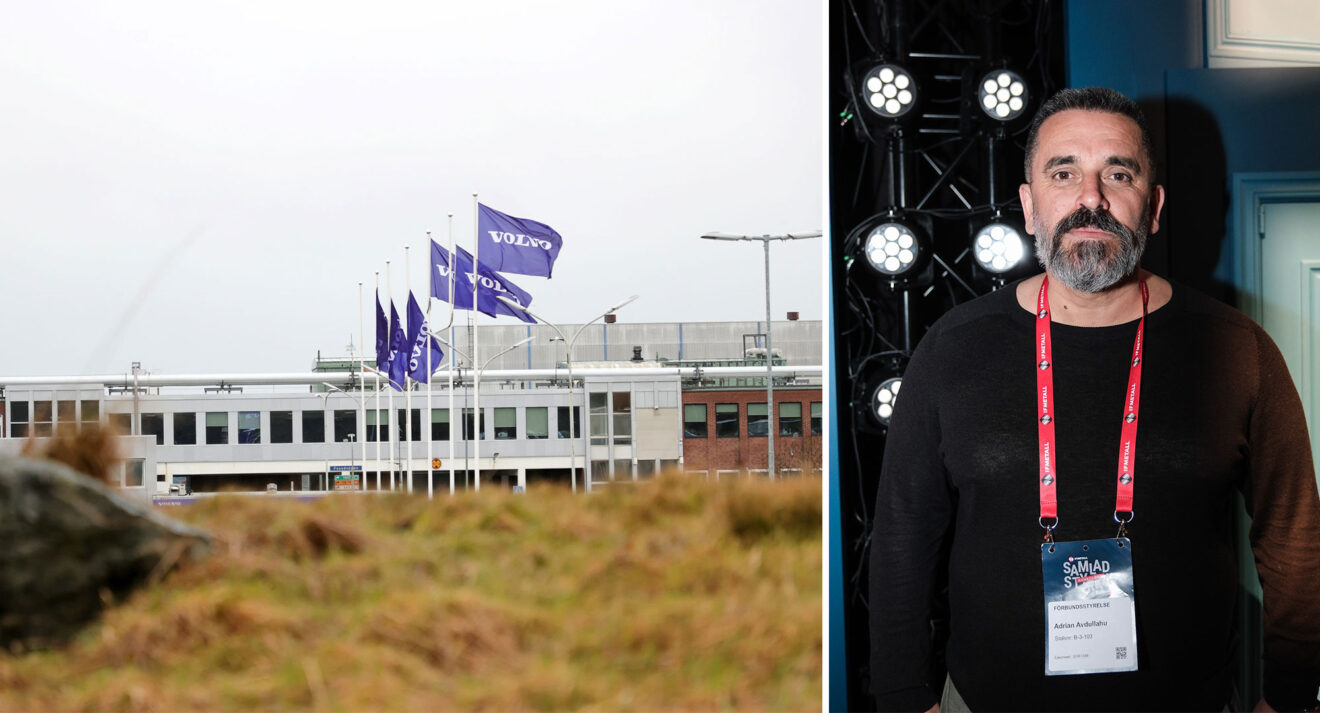 Volvo Cars fabrik i Torslanda, där Adrian Avdullahu är facklig ordförande. Foto: Adam Ihse/TT/Ida Persson