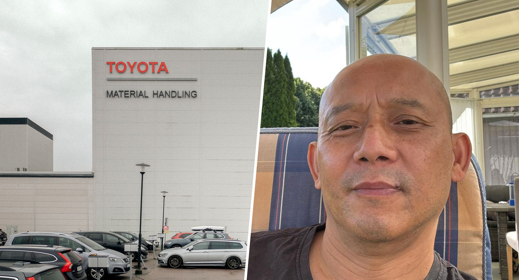 I snart 24 år har Jiraphan ”Tom” Saovaphuth jobbat på Toyota. Nu är han rädd att kroppen inte ska hålla till 65. Foto: David Lundmark & Privat