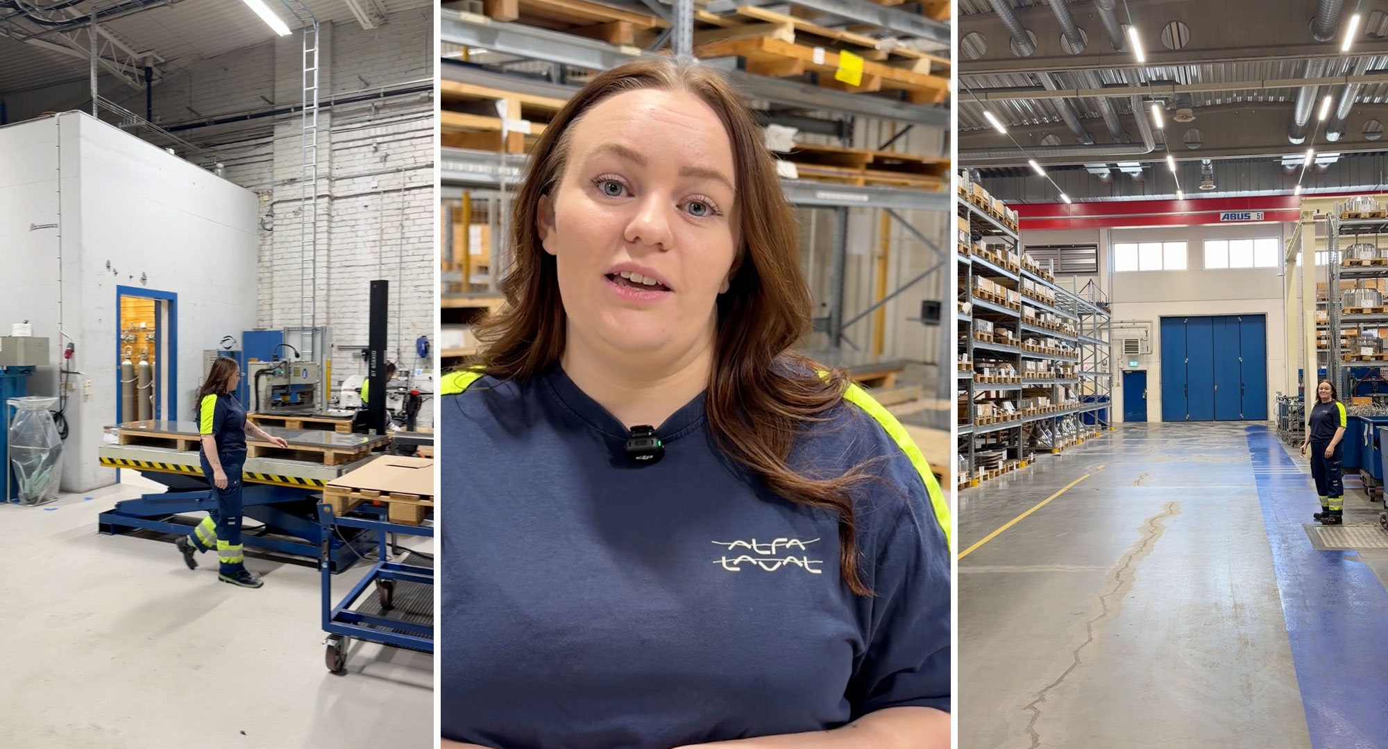 Jennifer Kennhed delar med sig till DA om sitt löneläge på Alfa Laval i Eskilstuna. Foto: Anna Sjöö