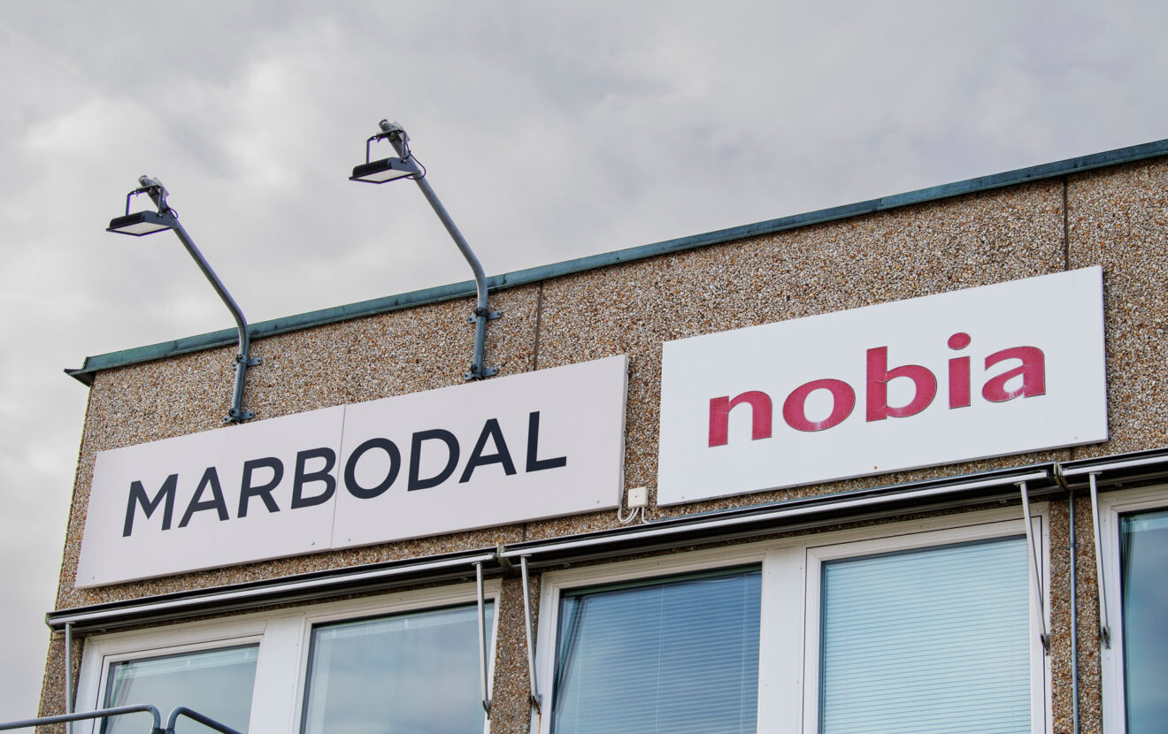 Marbodal och Nobias fabrik i Tidaholm. Foto: TT