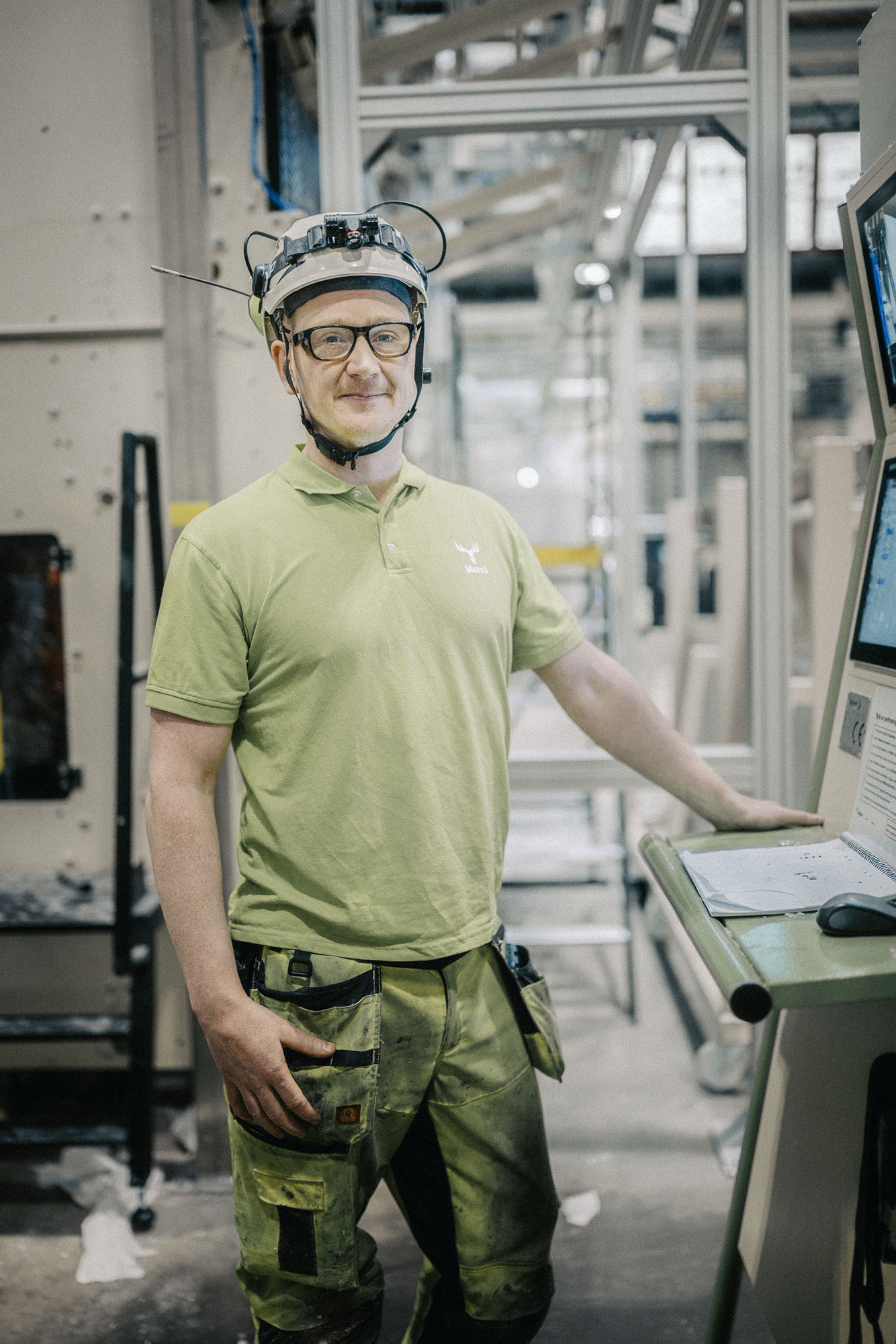 Johan Lundqvist är en av ”Framtidsfabrikens” mer erfarna operatörer. Foto: David Lundmark