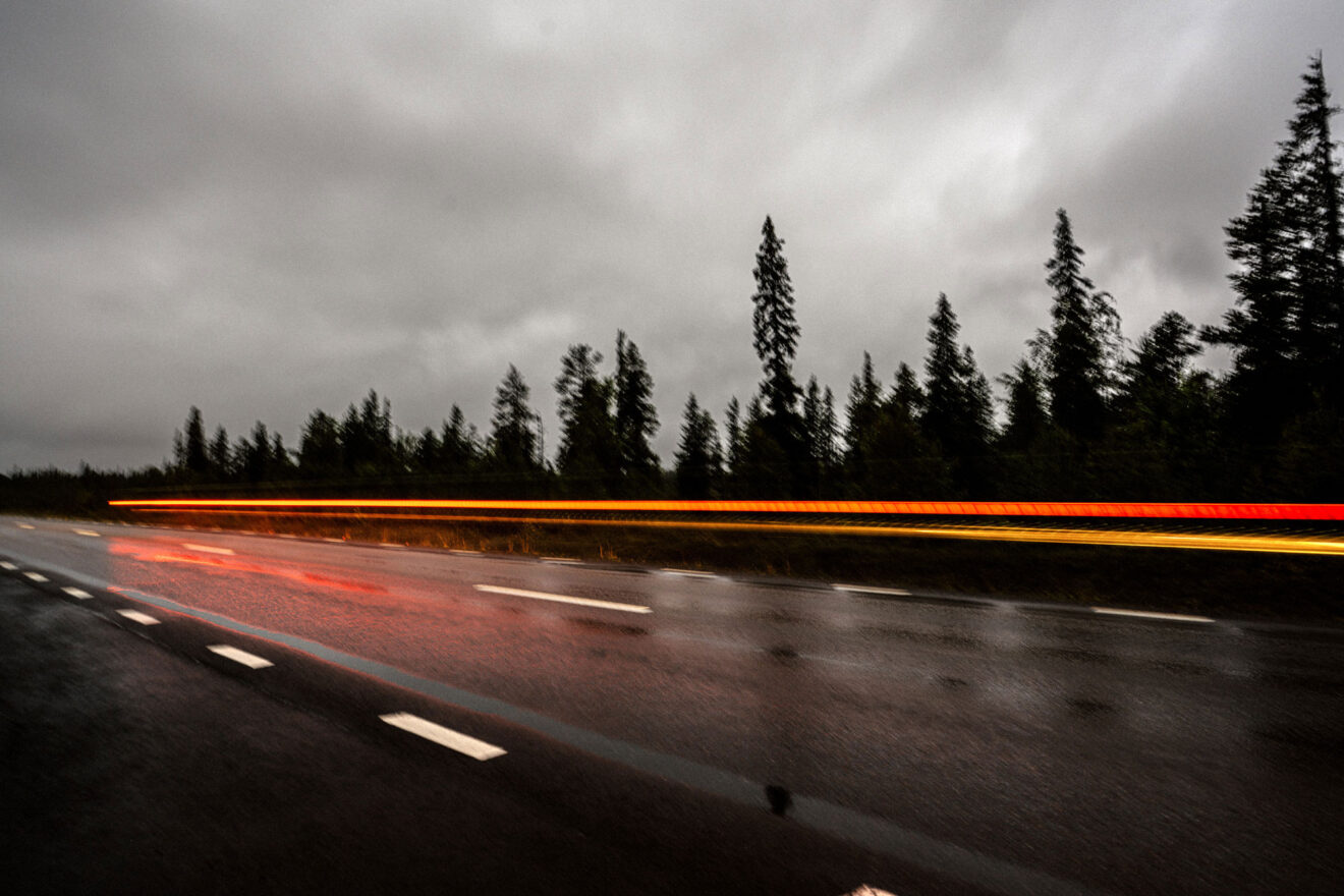 E:10an som i folkmun kallas ”Dödens väg”. Foto: David Lundmark