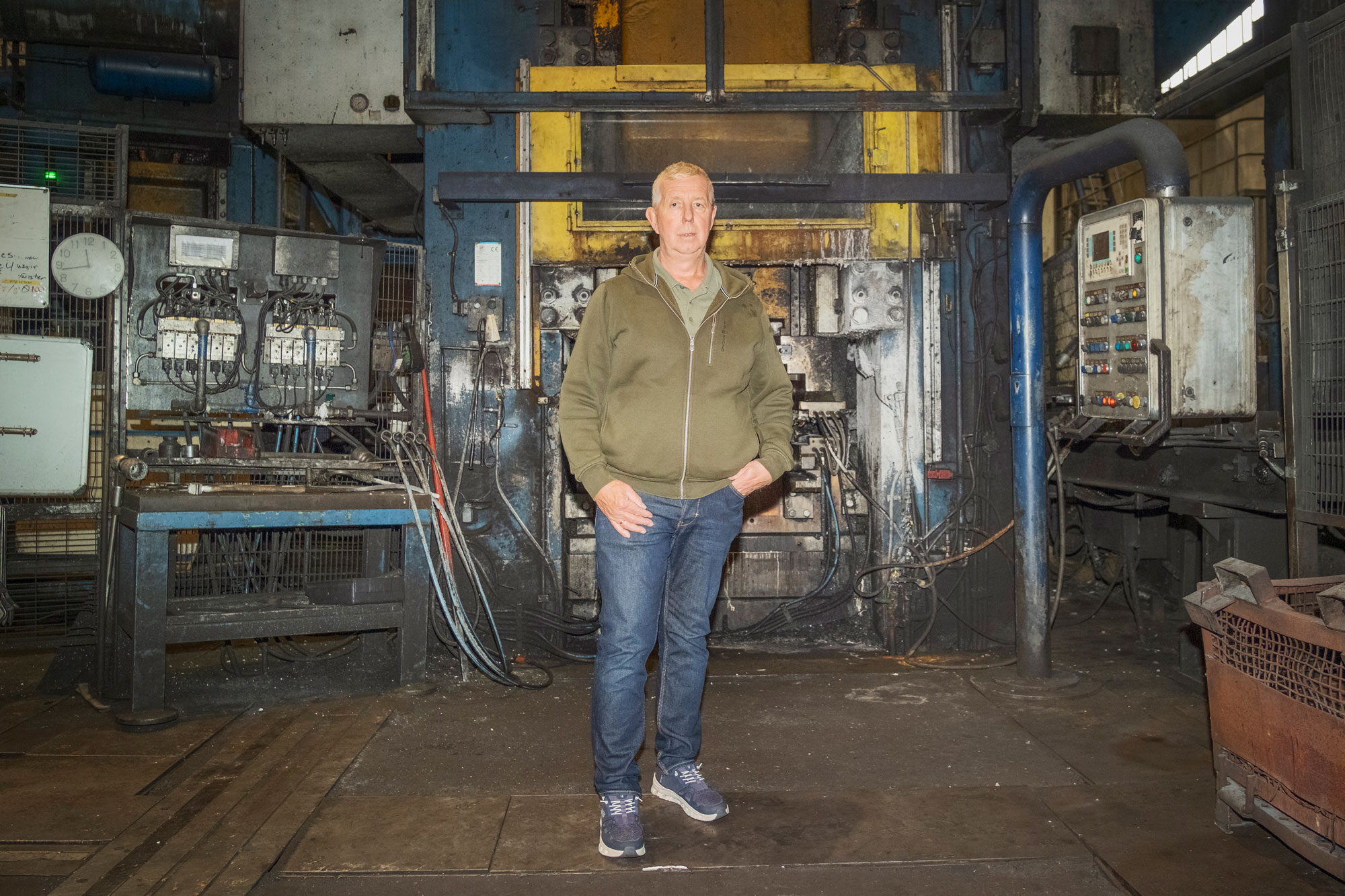 ”Det har varit en och annan natt man har varit trött här”, säger Vidar Antonsen. Under åren har han arbetat många nattskift på golvet. Foto: Rasmus Löfvall