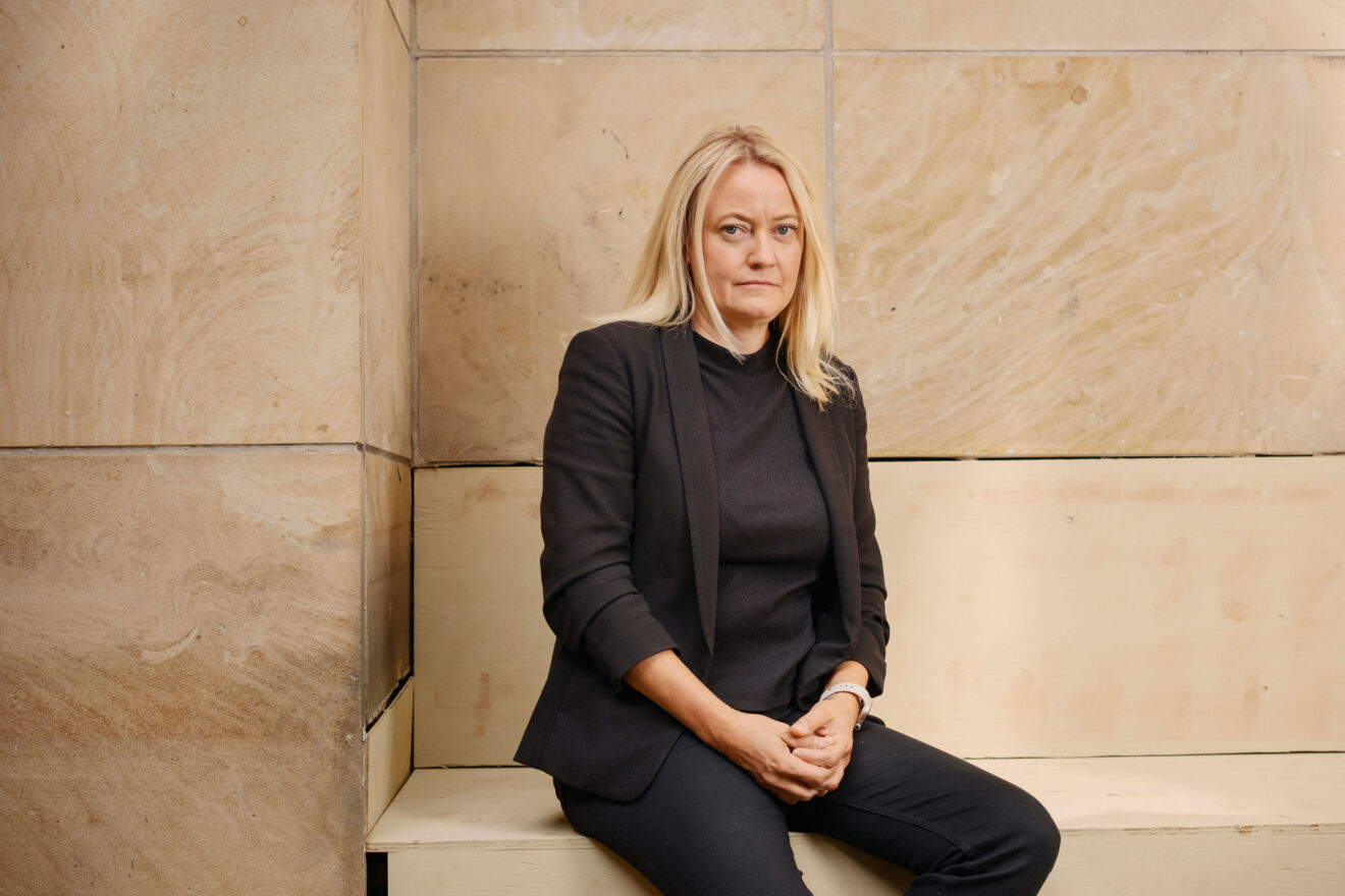 Madelene Engman är GS-fackets förbundsordförande. Foto: Rasmus Löfvall