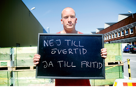 Ulf Larsson, 20 år, operatör, Scania, Södertälje.   Foto: VERONIKA LJUNG-NIELSEN
