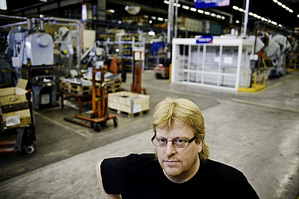 "Vi var en lönsam fabrik, varje spis vi tillverkade gick med vinst. Men jobben försvann ändå", säger Peter Karlsson. Foto: HENRIK WITT