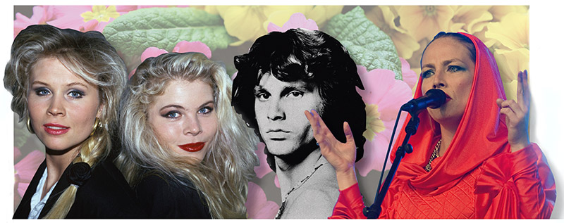 Lili och Susie, Jim Morrison och Jenny Wilson närmar sig på olika sätt moderskapet i sina låtar. Foto: SCANPIX, Montage DA