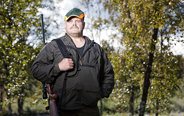 ROGER NIEMI, huvudskyddsombud på LKAB och gammal inbiten älgjägare Foto: G RÚNAR GUDMUNDSSON