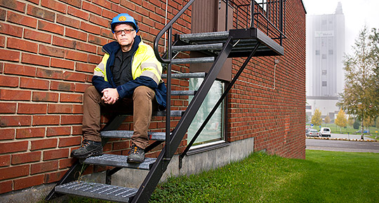 Jan Svensson firar skyddsombudens dag 24 oktober Foto: JONAS FORSBERG