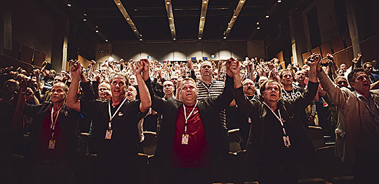 Från Pappers kongress 2010.  Foto: SIMON RYDÈN