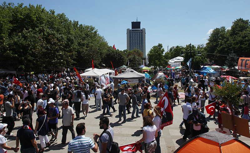Geziparken under söndagen. Foto: Thanassis Stavrakis