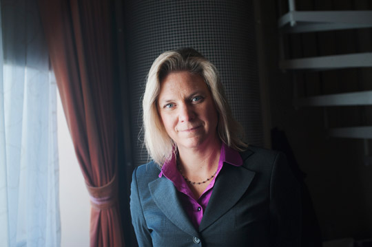 Socialdemokraternas Magdalena Andersson gästade IF metalls avtalsråd. Där förklarade hon att hon såg fram mot att få ”Sveriges förste arbetarkille som statsminister”.