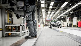 Bilder inifrån Saab-fabriken i Trollhättan, numera Nevs, som nu begärs i konkurs. Foto: MAGNUS HJALMARSON NEIDEMAN/TT